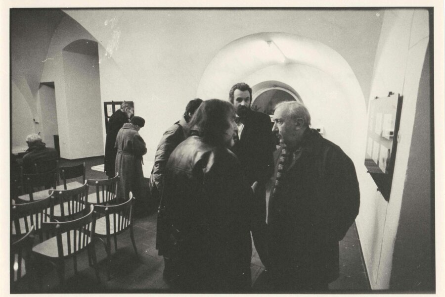 Zleva: Vlastimil Zábranský, Jan Hrubý, Dalibor Chatrný